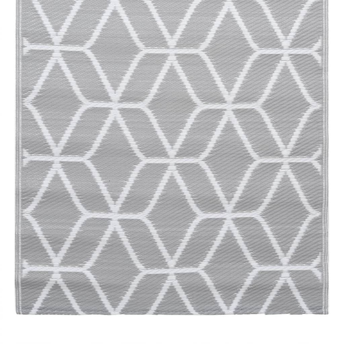 VIDAXL Tapis d'exterieur ARAKIL Gris 80x150 cm PP