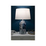 Voir la diapositive 5 : Paris Prix Lampe à Poser en Céramique  Elegant  64cm Bleu