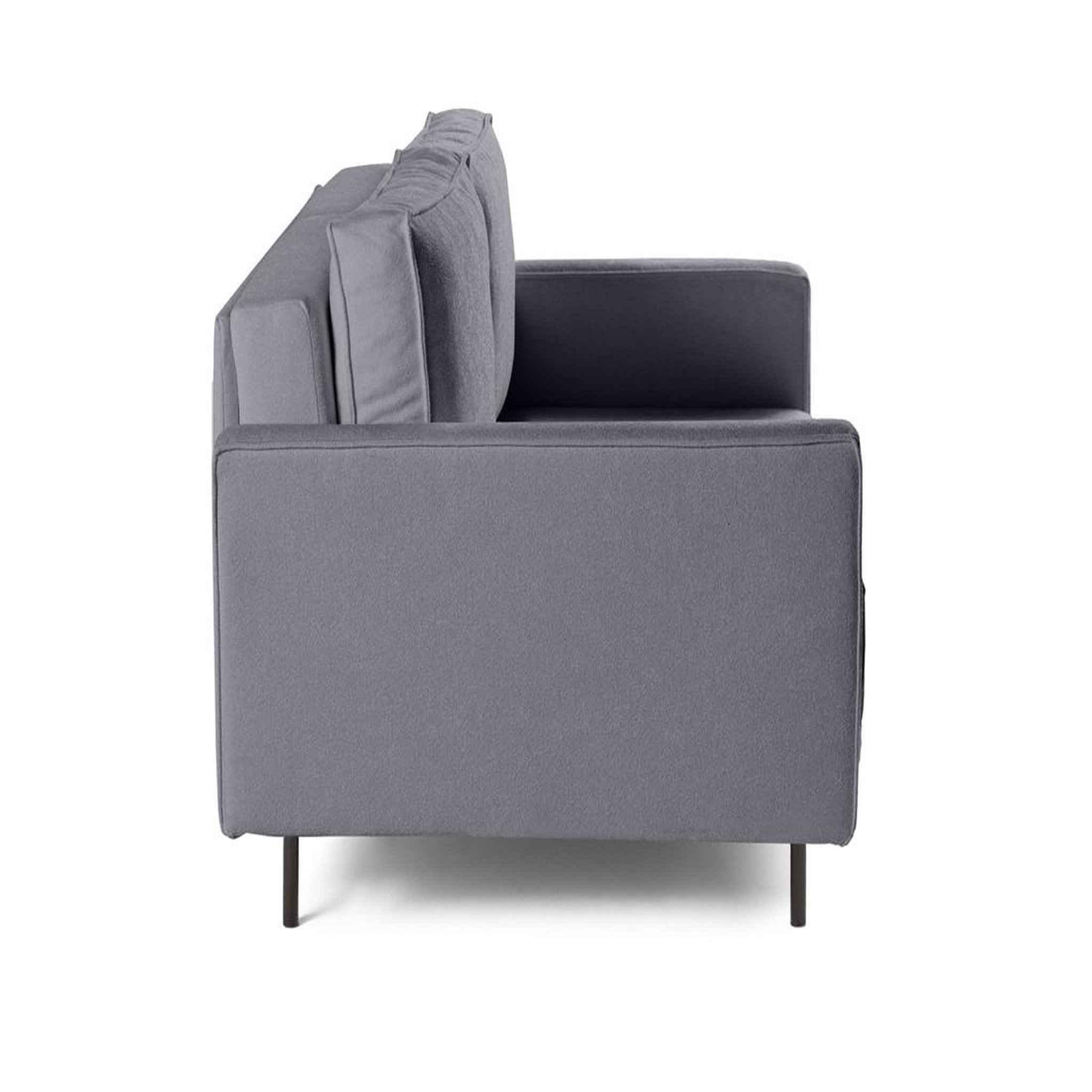 Voir la diapositive 3 : LISA DESIGN Charlie - canapé droit 2 places - en tissu