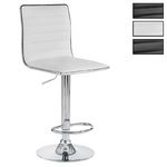 IDIMEX Lot de 2 tabourets de bar ROCA. Coloris disponibles : Gris, Blanc