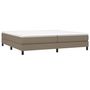 Voir la diapositive 3 : VIDAXL Sommier a lattes de lit avec matelas Taupe 200x200 cm Tissu