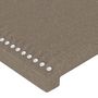 Voir la diapositive 5 : VIDAXL Tete de lit a LED Taupe 163x16x78/88 cm Tissu