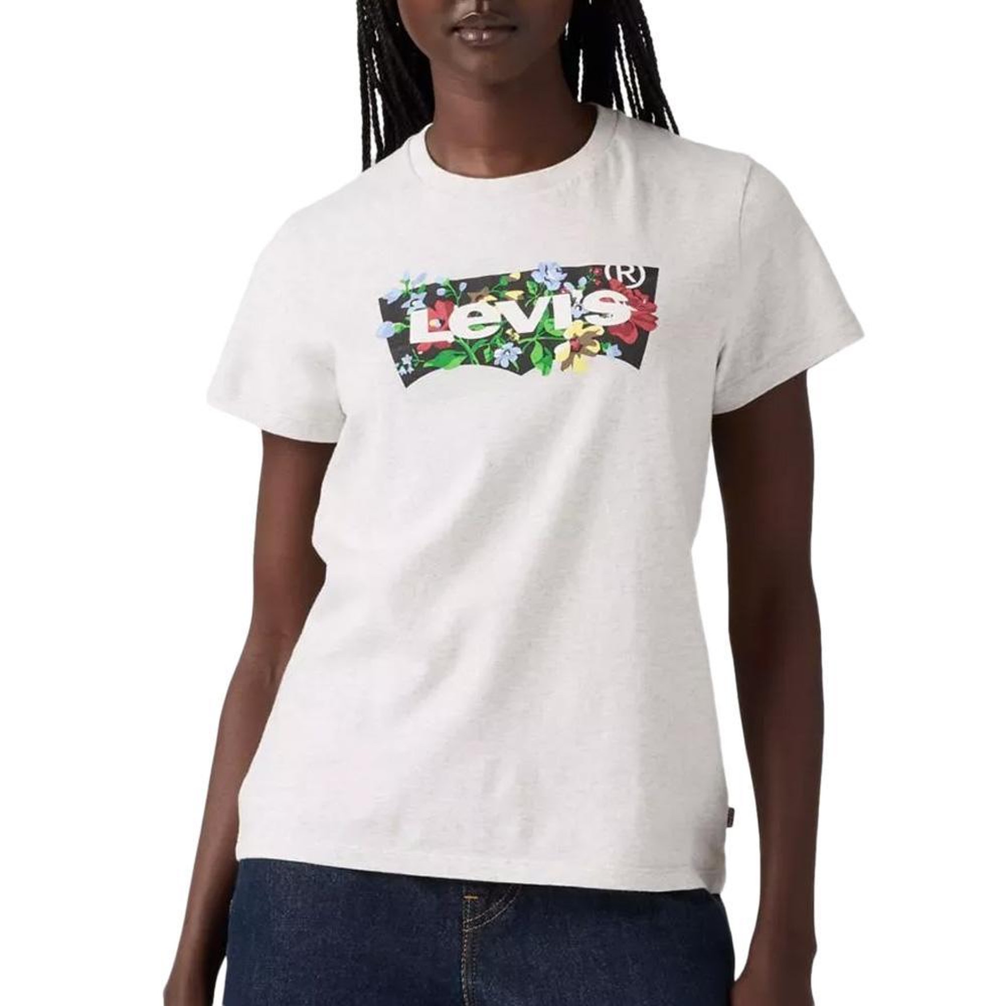 Levi's T-Shirt Gris Femme Levi's The Perfect. Coloris disponibles : Gris