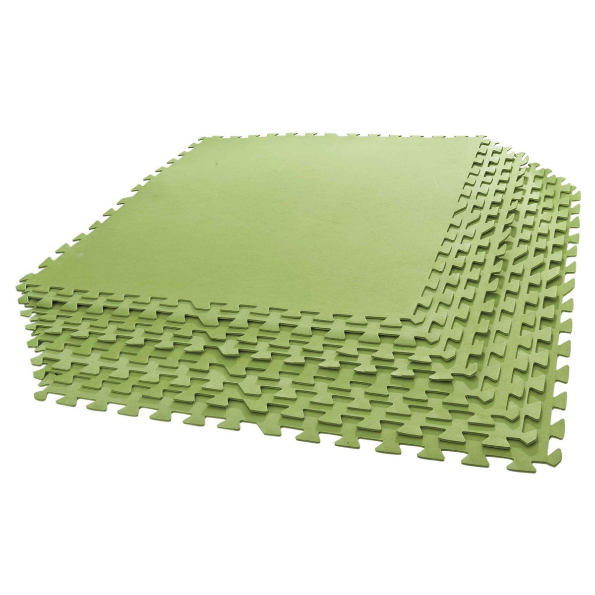 BESTWAY Dalles de sol vertes 78 x 78 cm 9 pièces