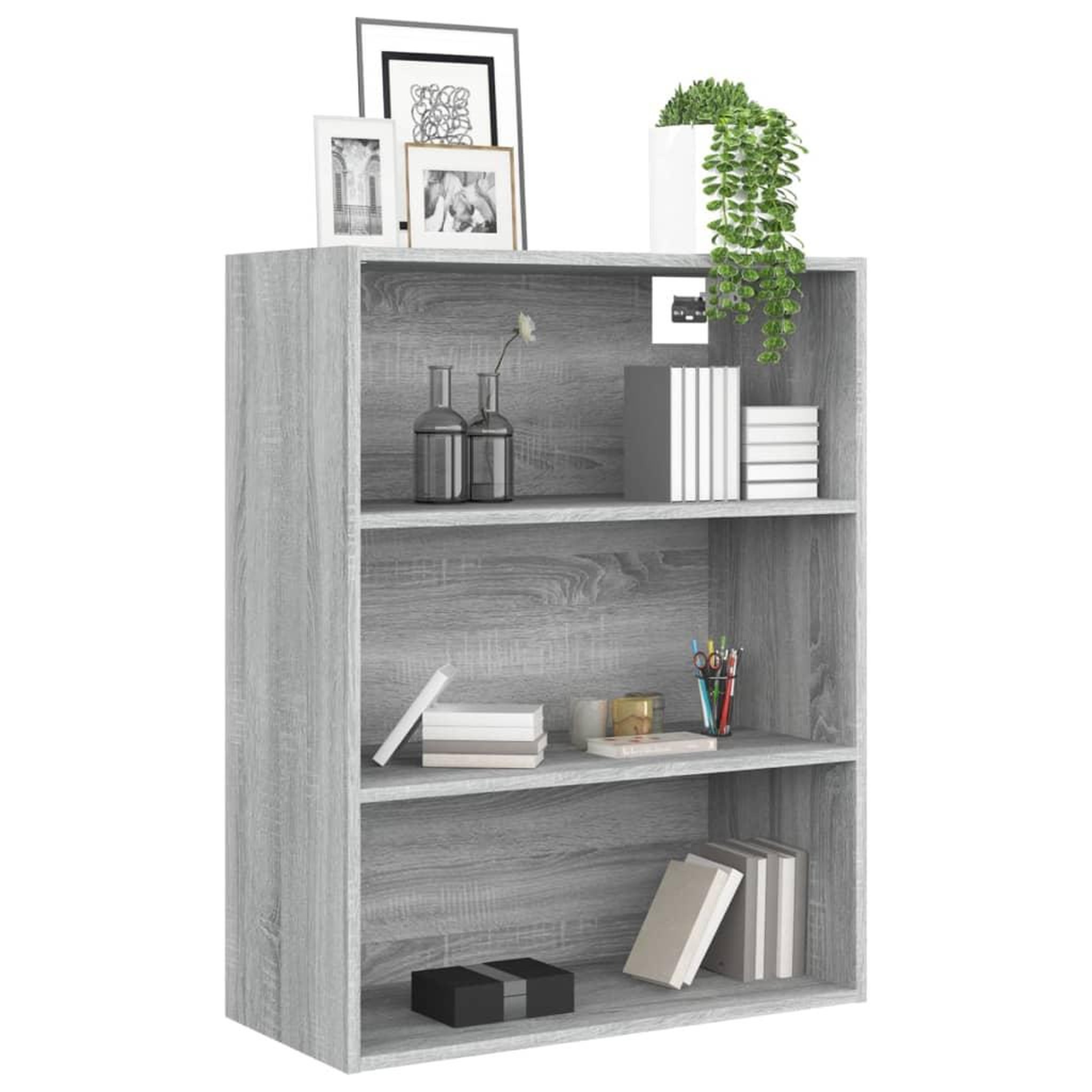 Voir la diapositive 4 : VIDAXL Armoire murale suspendue Sonoma gris 69,5x32,5x90 cm