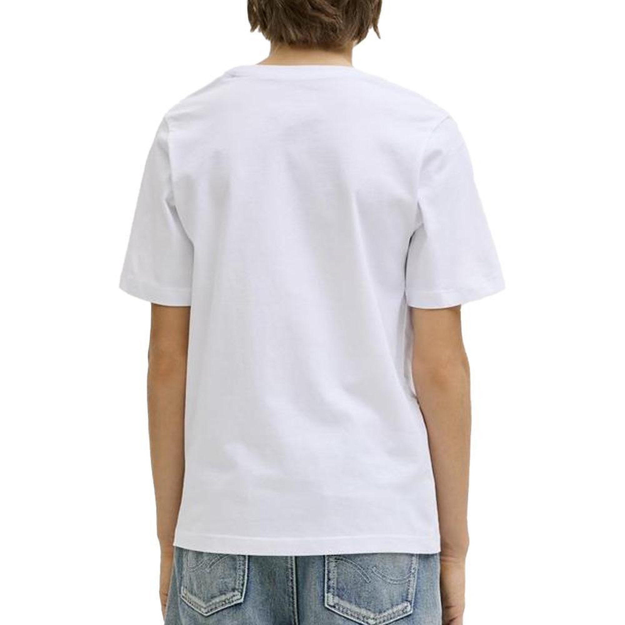 Voir la diapositive 2 : Jack & Jones T-Shirt Blanc/Bleu Garçon Jack & Jones Tucket