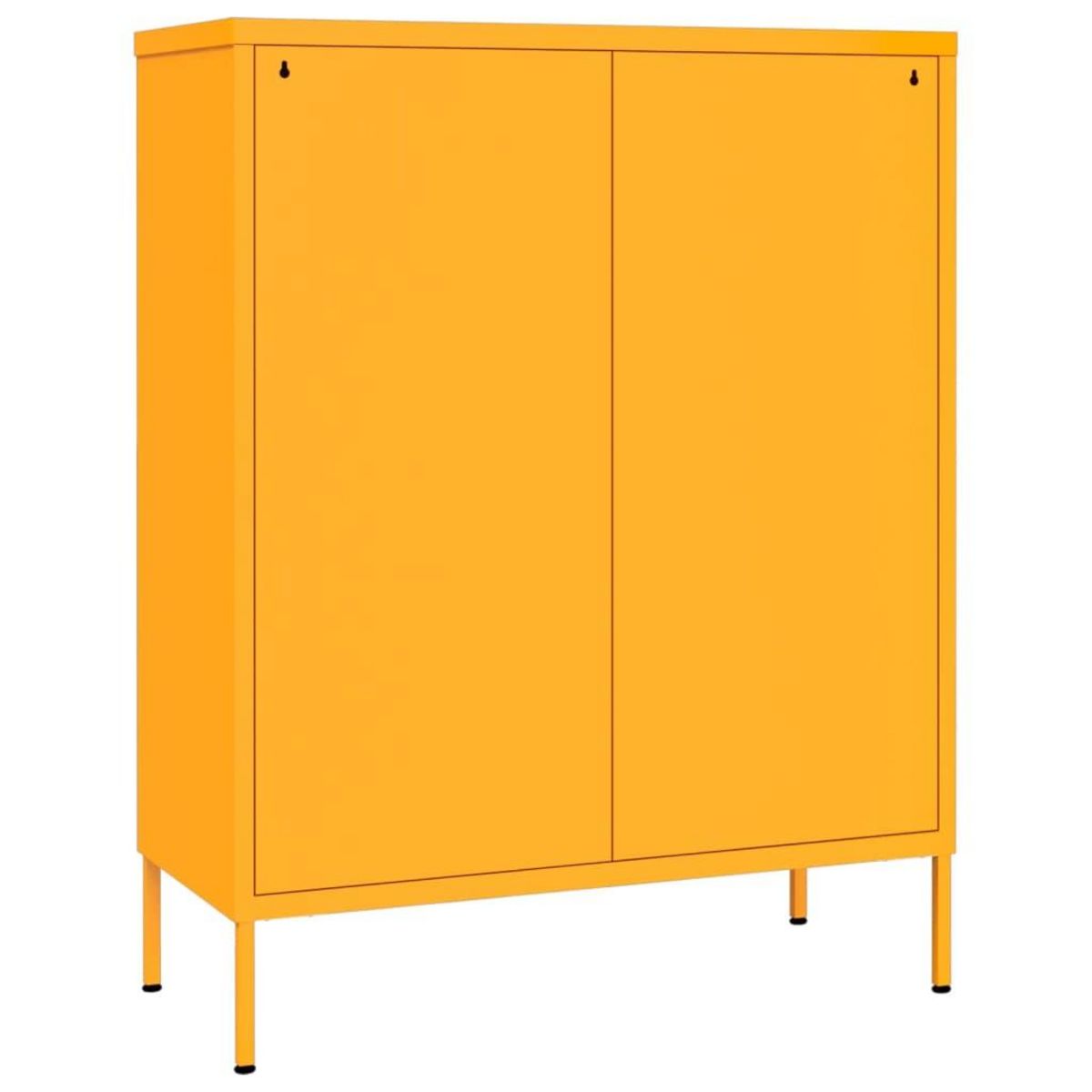 VIDAXL Armoire a tiroirs Jaune moutarde 80x35x101,5 cm Acier
