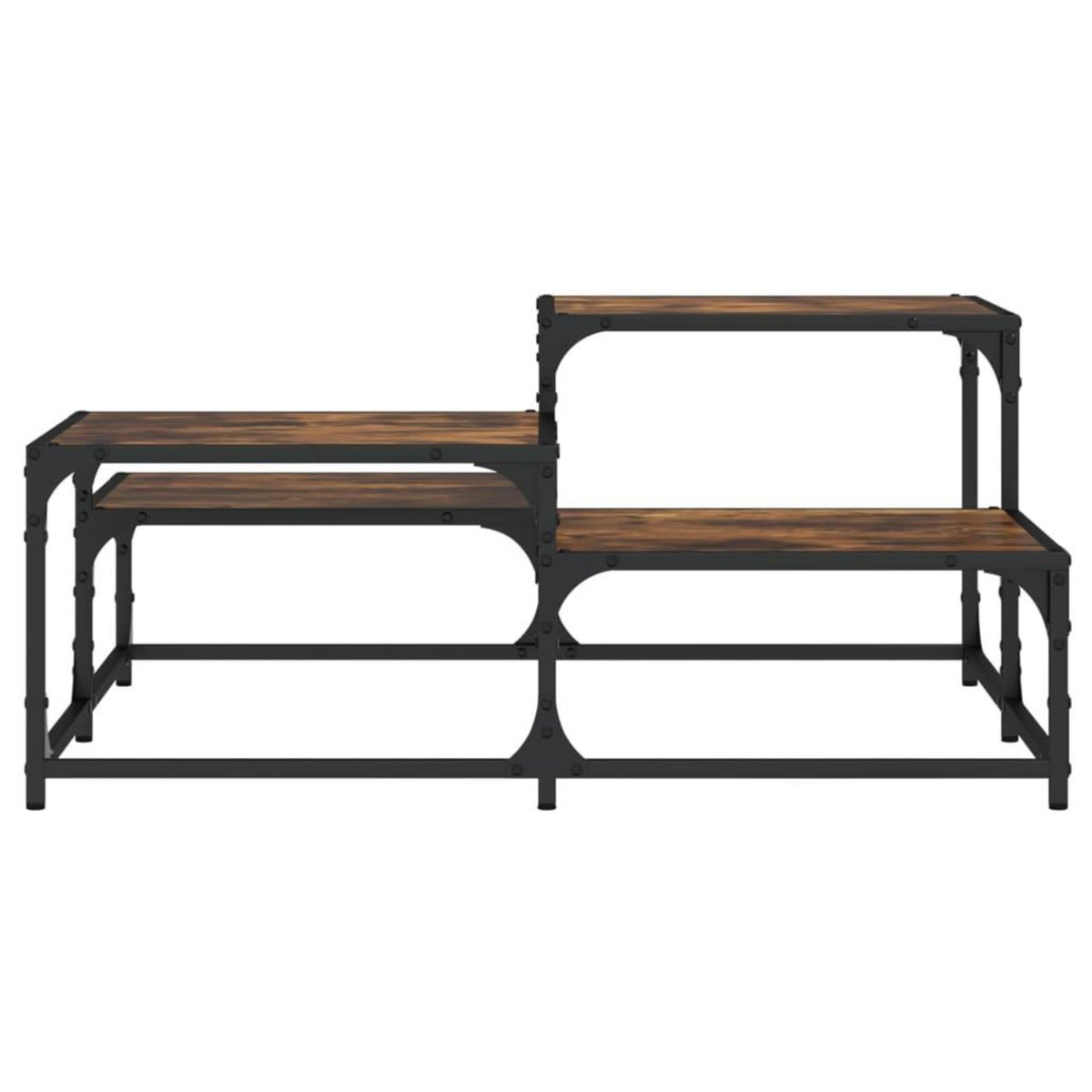 VIDAXL Table basse chene fume 87,5x87,5x40cm bois d'ingenierie