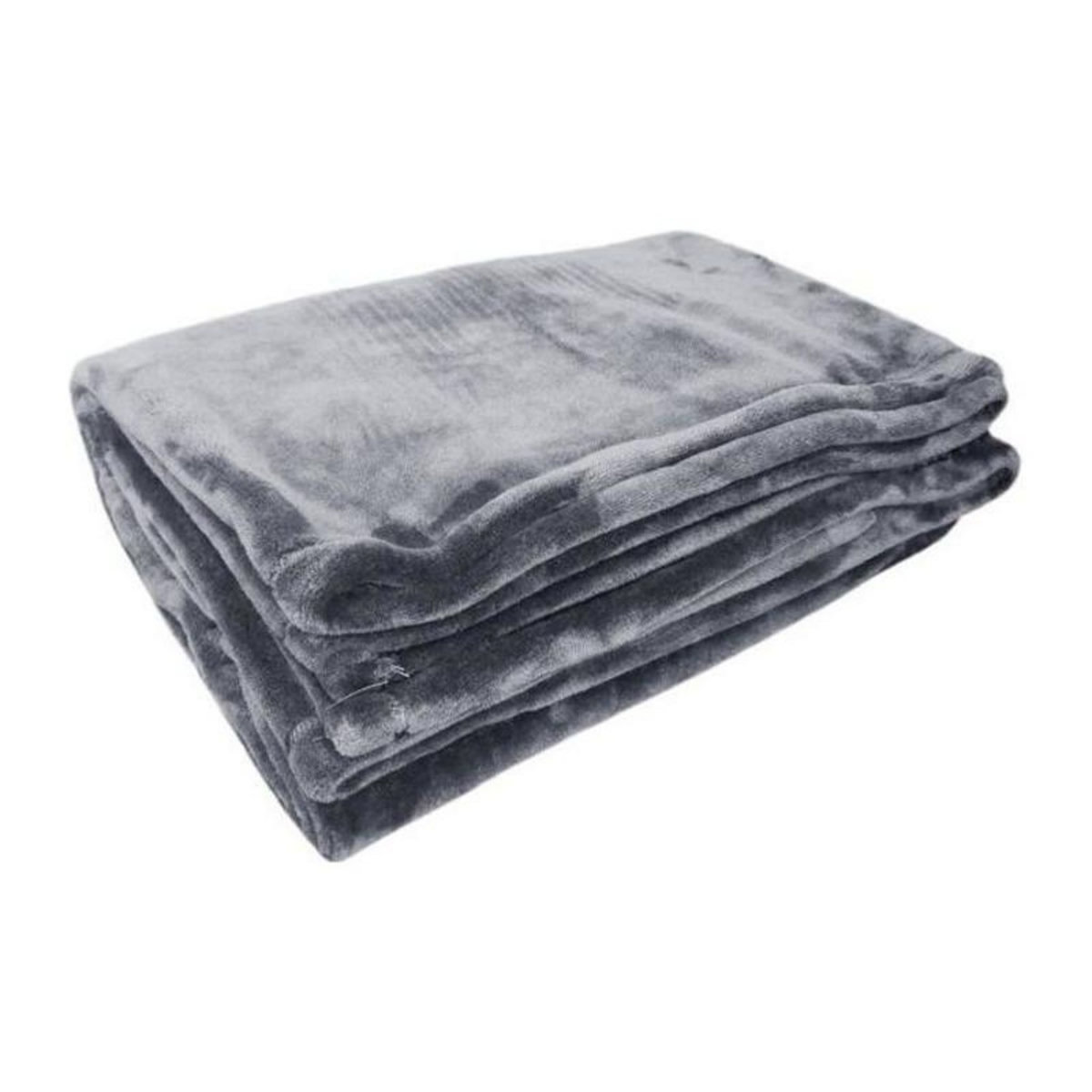 POYET MOTTE Couverture microflanelle 220x240 cm gris