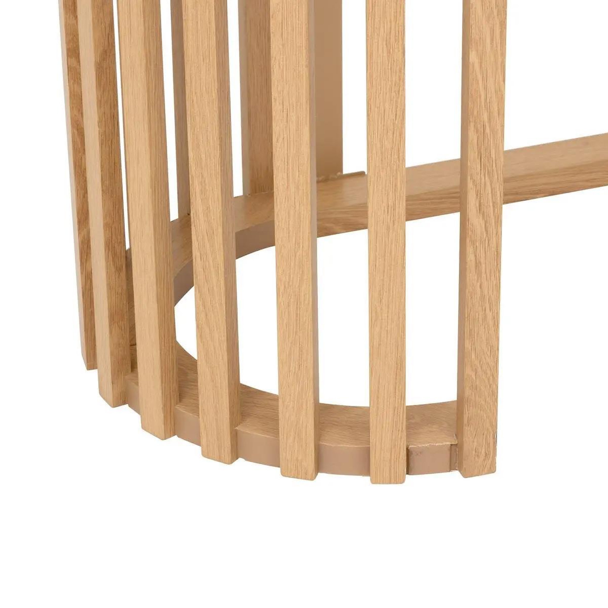 Voir la diapositive 3 : FIVE Console design  slat  100cm beige
