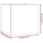 Voir la diapositive 6 : VIDAXL Jardiniere 40x41x40 cm acier corten