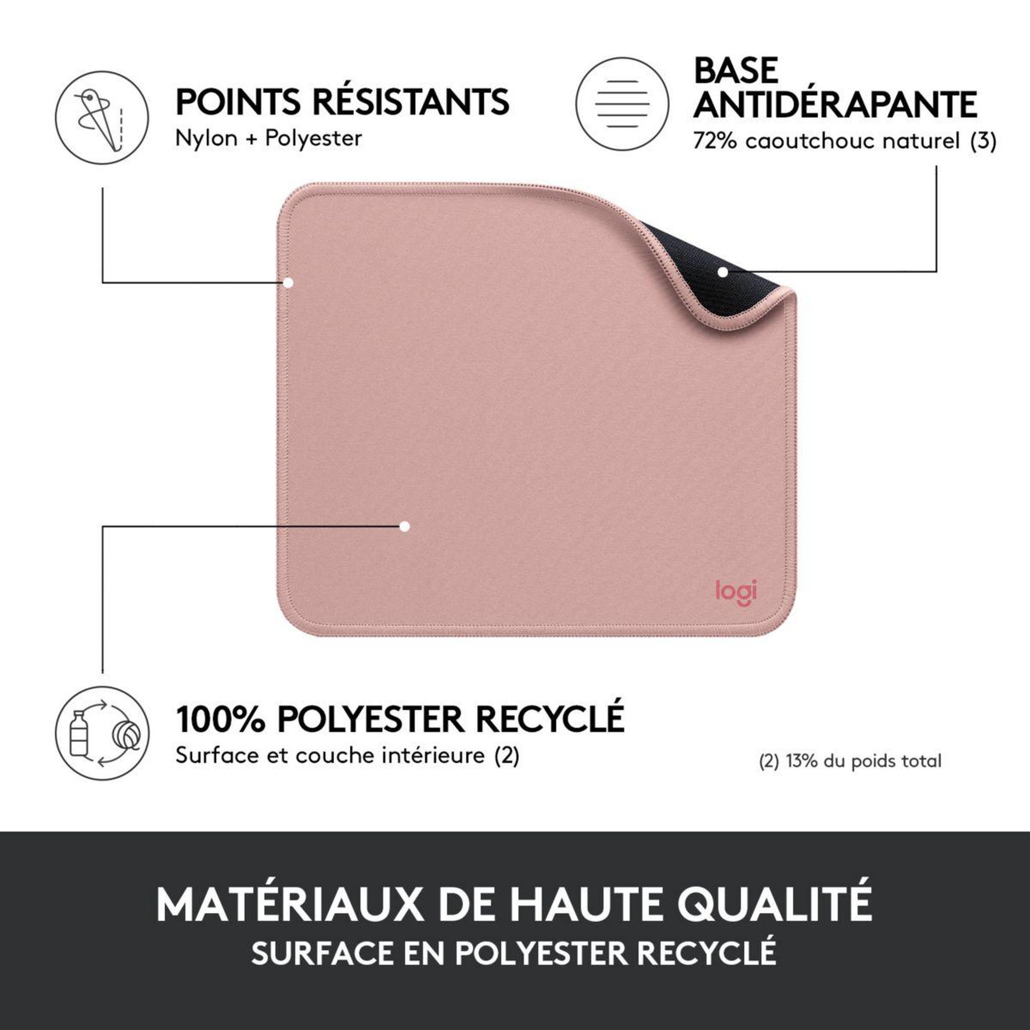 Voir la diapositive 4 : Logitech Tapis de souris souris - Rose