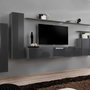 Voir la diapositive 1 : Paris Prix Meuble TV Mural Design  Switch I  330cm Gris