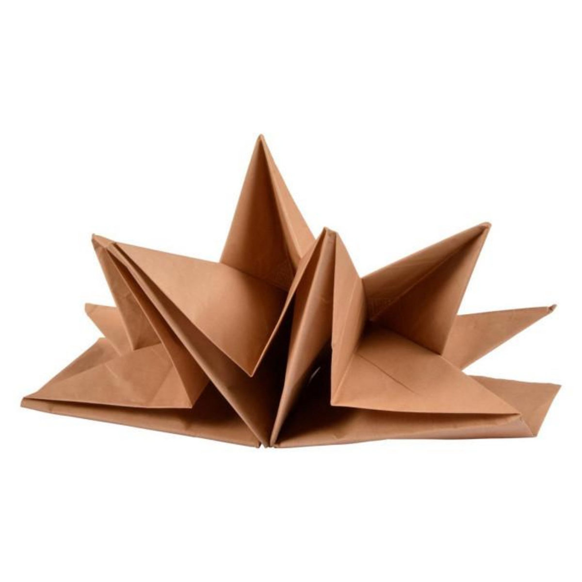 Paris Prix Lot de 12 Serviettes en Papier  Pré Pliées  40x60cm Kraft