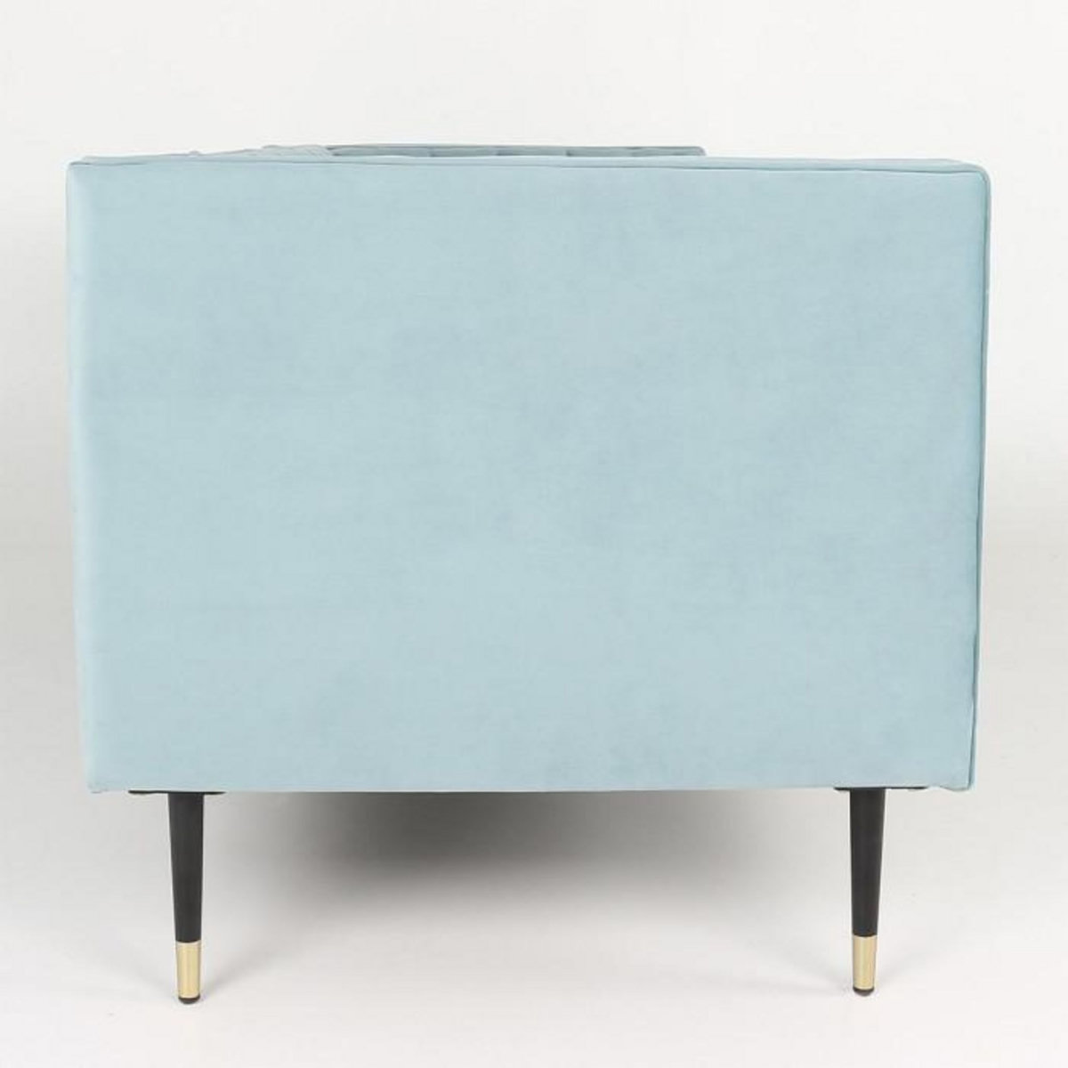 Paris Prix Fauteuil Design en Velours  Goya  76cm Bleu