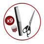 Voir la diapositive 2 : REMINGTON Tondeuse Cheveux REMINGTON HC550 Easy Fade Pro – sans fil – étanche – guides de coupe fixe, a dégradé et pour oreilles