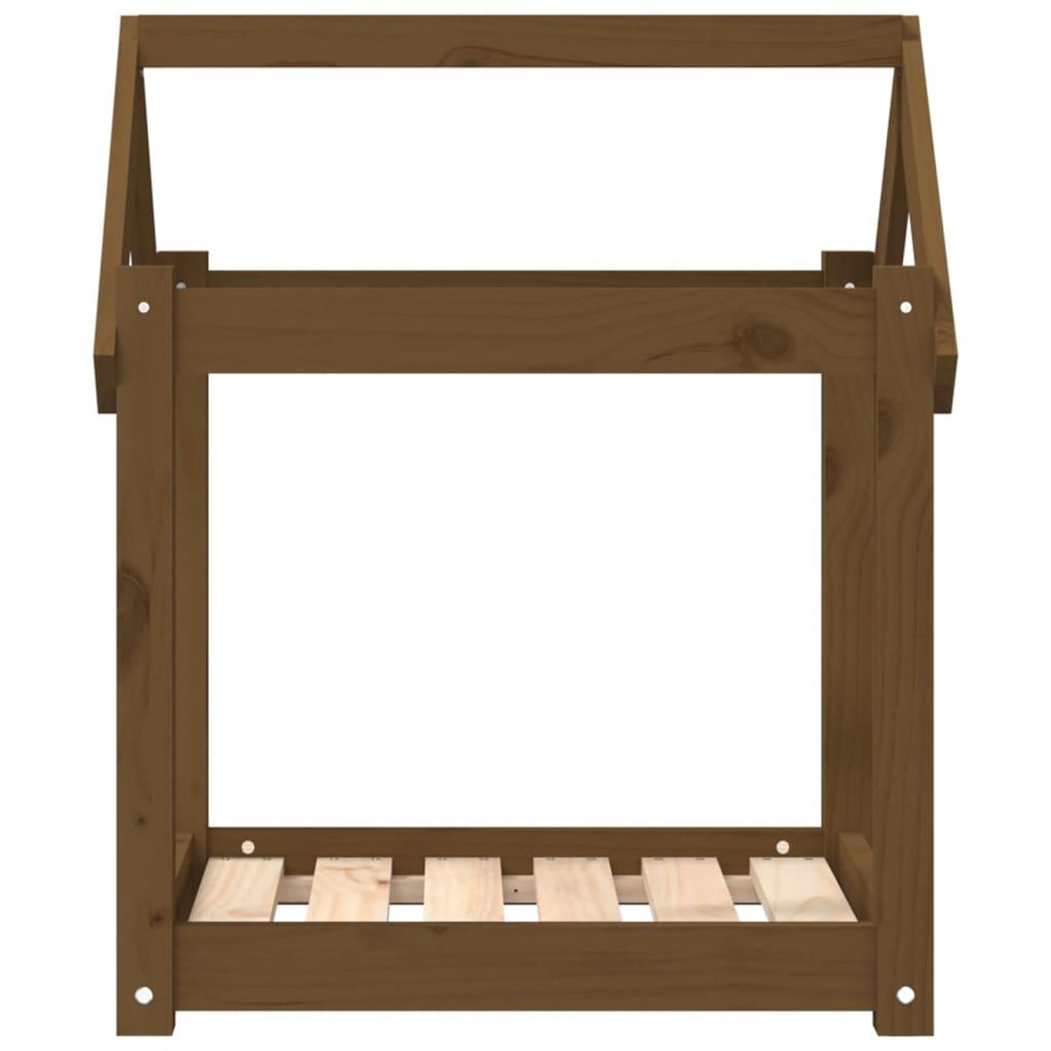 Voir la diapositive 5 : VIDAXL Lit pour chien Marron miel 61x50x70 cm Bois de pin solide