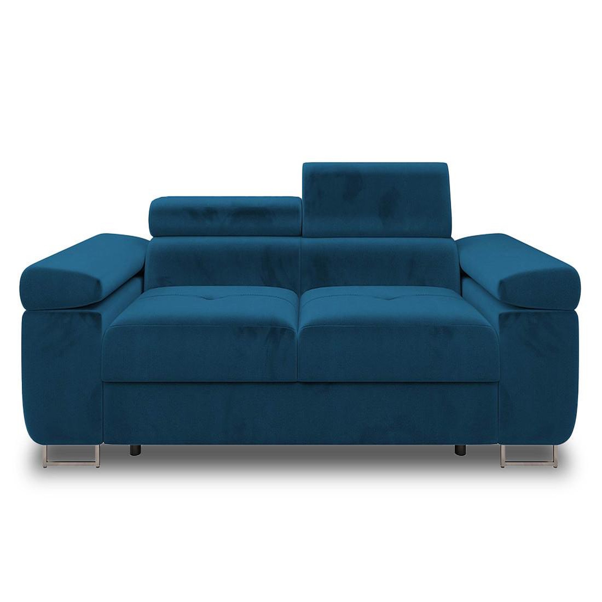 Voir la diapositive 1 : BEST MOBILIER Pablo - canapé droit 2 places avec têtières ajustables - en velours
