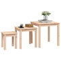 Voir la diapositive 4 : VIDAXL Tables gigognes 3 pcs Bois de pin massif