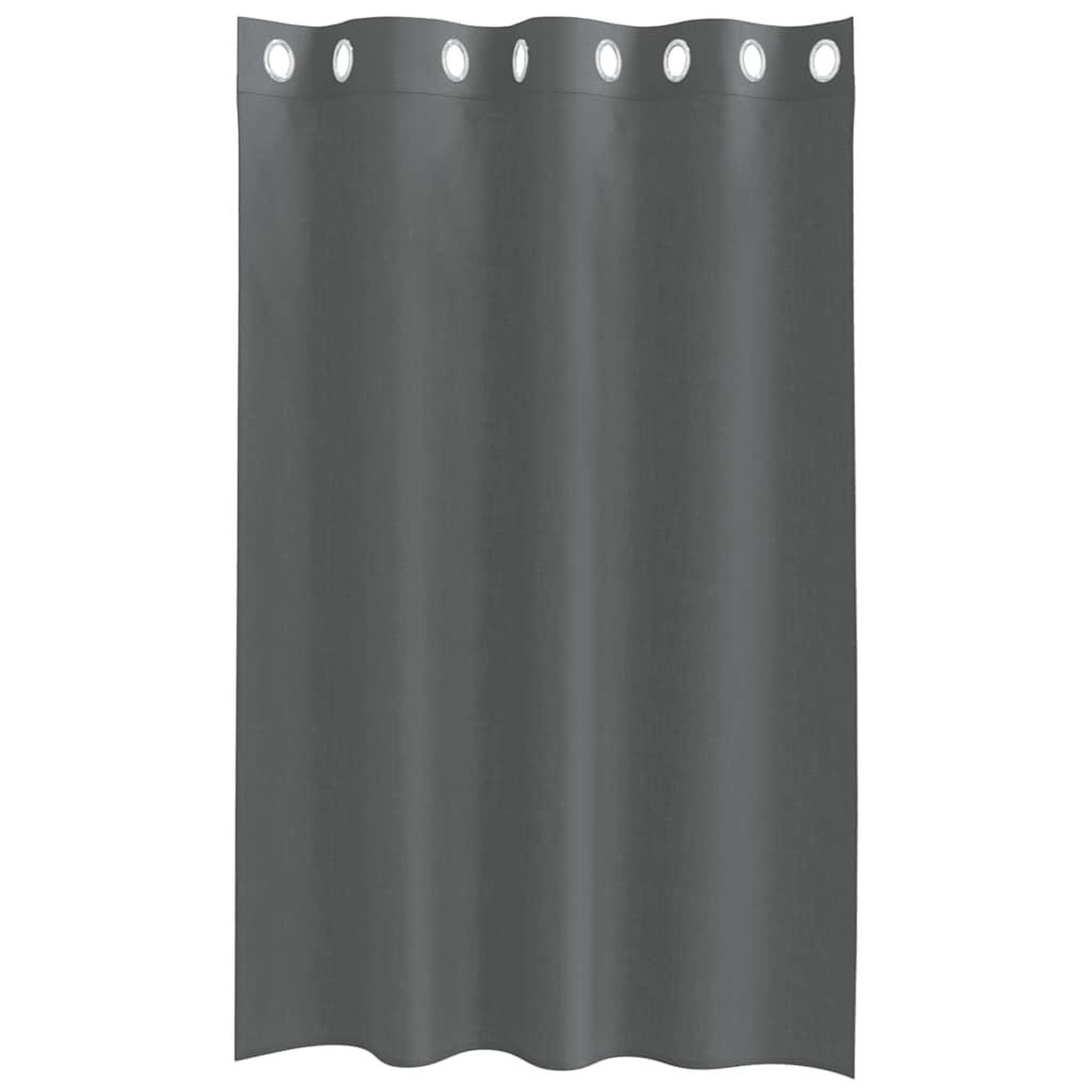 Voir la diapositive 4 : VIDAXL Rideaux en voile avec œillets 2 pcs gris fonce 140x175 cm