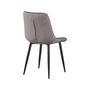 Voir la diapositive 4 : Habitat et Jardin Lot de 2 chaises  Victoria  en velours - Gris