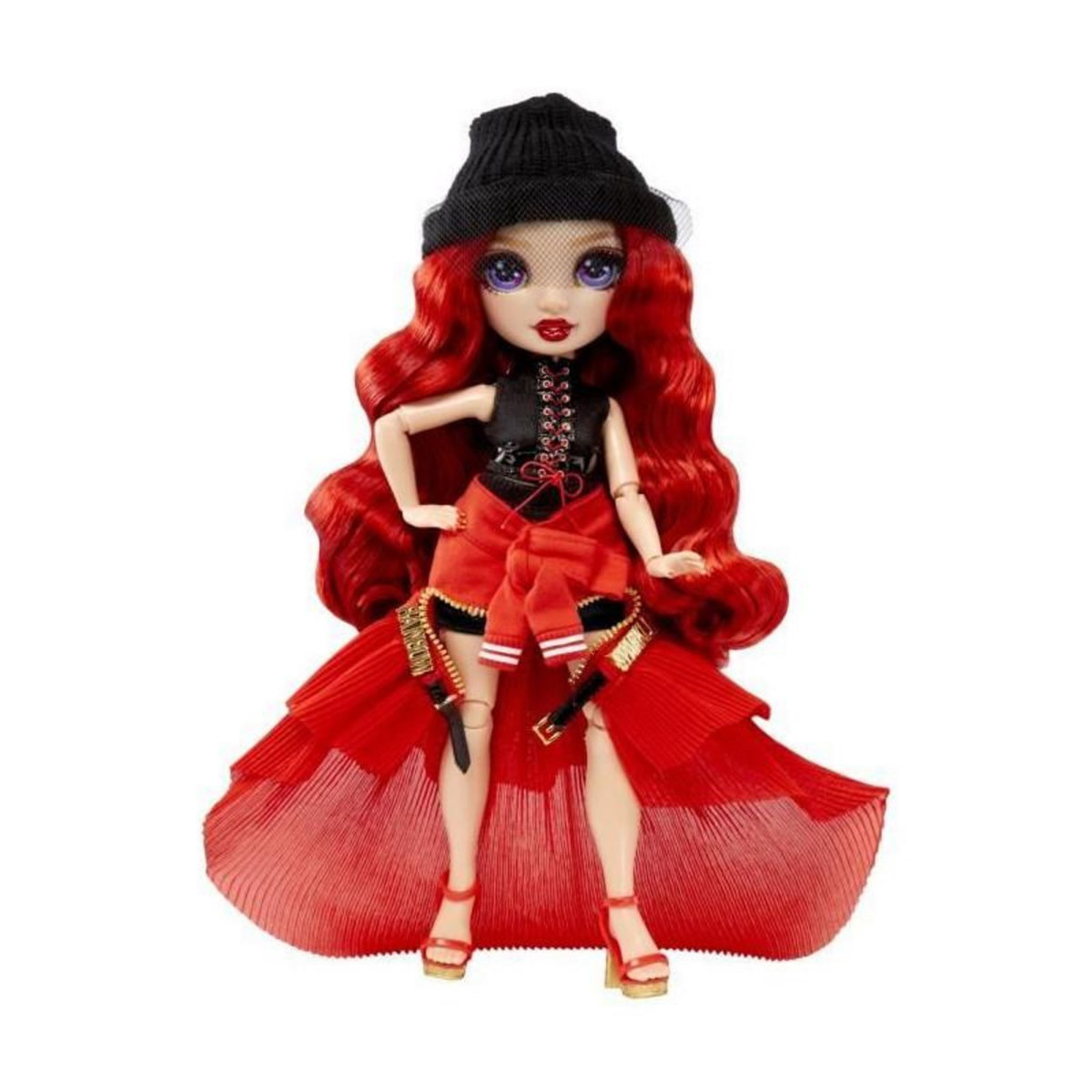 Rainbow Rainbow High Tentpole PR Theme Doll - RED - 1 robe de Gala et 1 tenue decontractée + accessoires et carnet de croquis