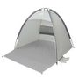 Voir la diapositive 4 : VIDAXL Tente de plage 3 personnes gris impermeable