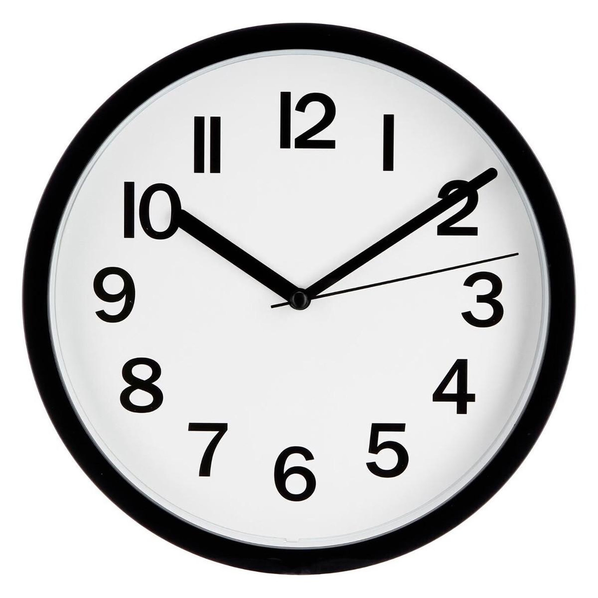 Voir la diapositive 1 : ATMOSPHERA Horloge Murale  Colors  22cm Noir