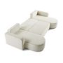 Voir la diapositive 3 : BEST MOBILIER Miro - canapé panoramique en u 7 places - convertible avec coffre - en velours texturé