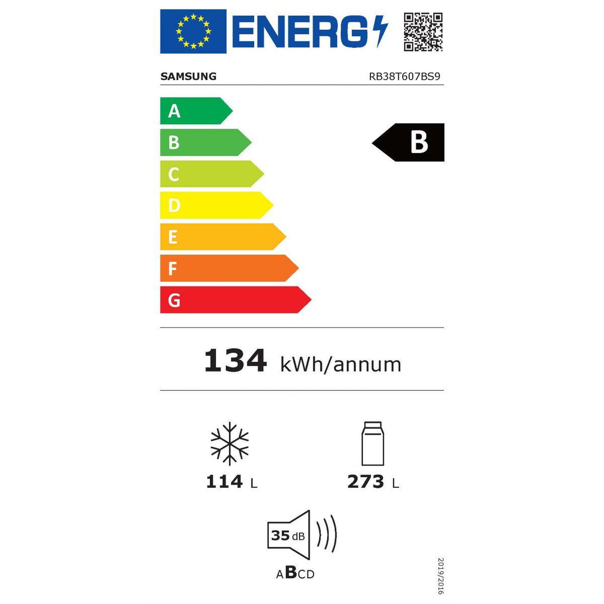 Voir la diapositive 6 : Samsung Réfrigérateur combiné rb38t607bs9