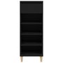 Voir la diapositive 3 : VIDAXL Armoire a chaussures Noir 40x36x105 cm Bois d'ingenierie