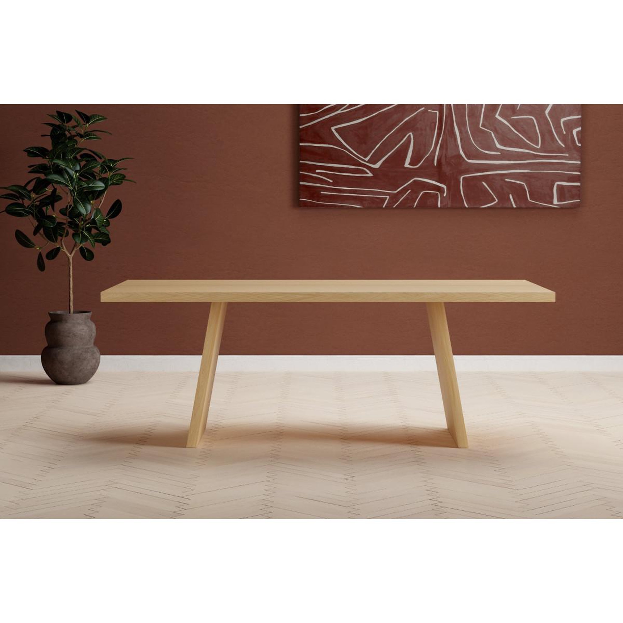 Voir la diapositive 4 : Paris Prix Table à manger design  logga  210cm naturel