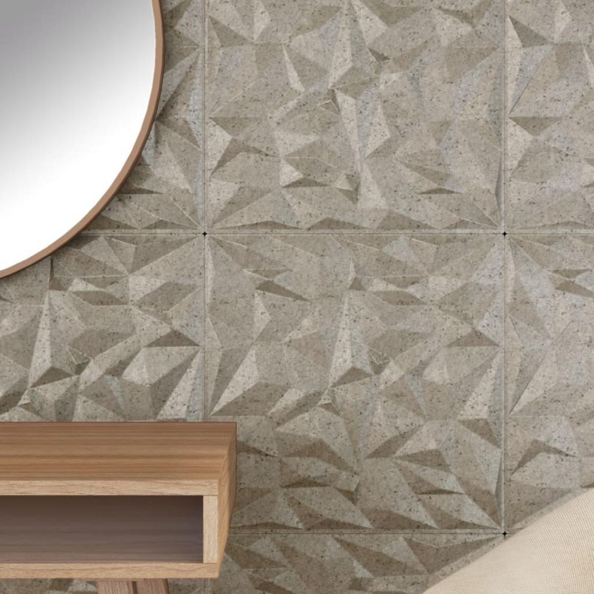 VIDAXL Panneaux muraux 48 pcs beton 50x50 cm XPS 12 m² amethyste