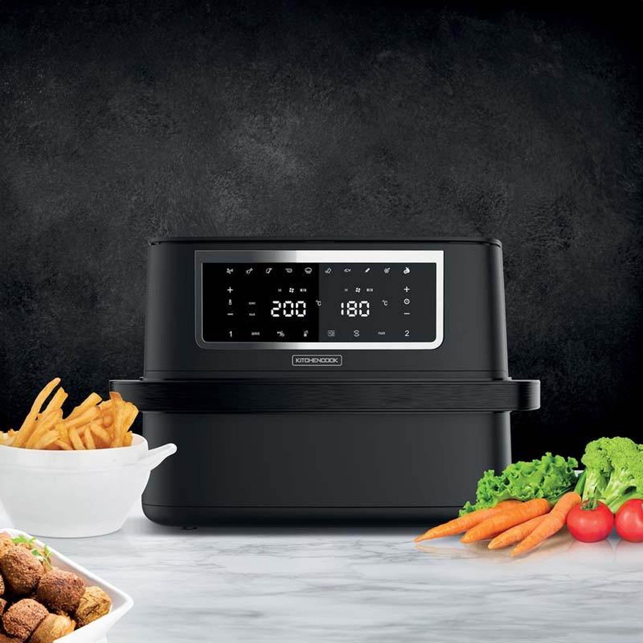 Voir la diapositive 6 : Kitchen cook Friteuse sans huile Kitchen Cook AIRMEDW 10L