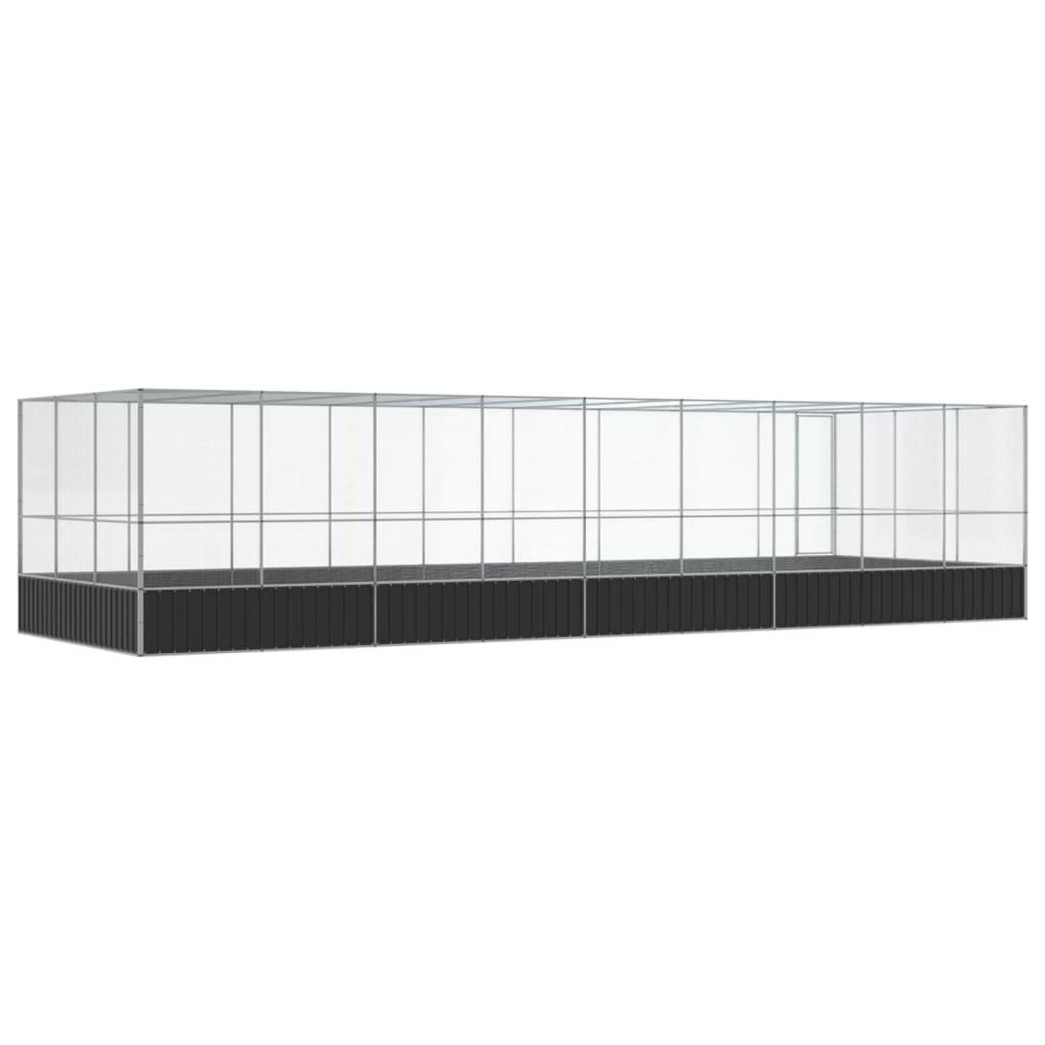 Voir la diapositive 5 : VIDAXL Voliere avec extension argente 932x307x212 cm acier