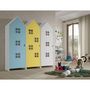 Voir la diapositive 2 : Paris Prix Pack - 3 Armoires Enfant  Casami Bruges  171cm Bleu, Jaune & Blanc