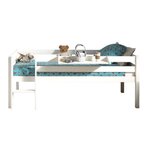 Paris Prix Pack - Lit Enfant Surélevé & Etagère  Pino  Blanc