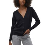 Vero Moda Gilet  Femme Vero  oda Silje V neck Cardigan  oonbeam. Coloris disponibles : Noir