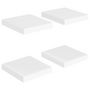 Voir la diapositive 2 : VIDAXL Etageres murales flottantes 4 pcs blanc 23x23,5x3,8 cm MDF
