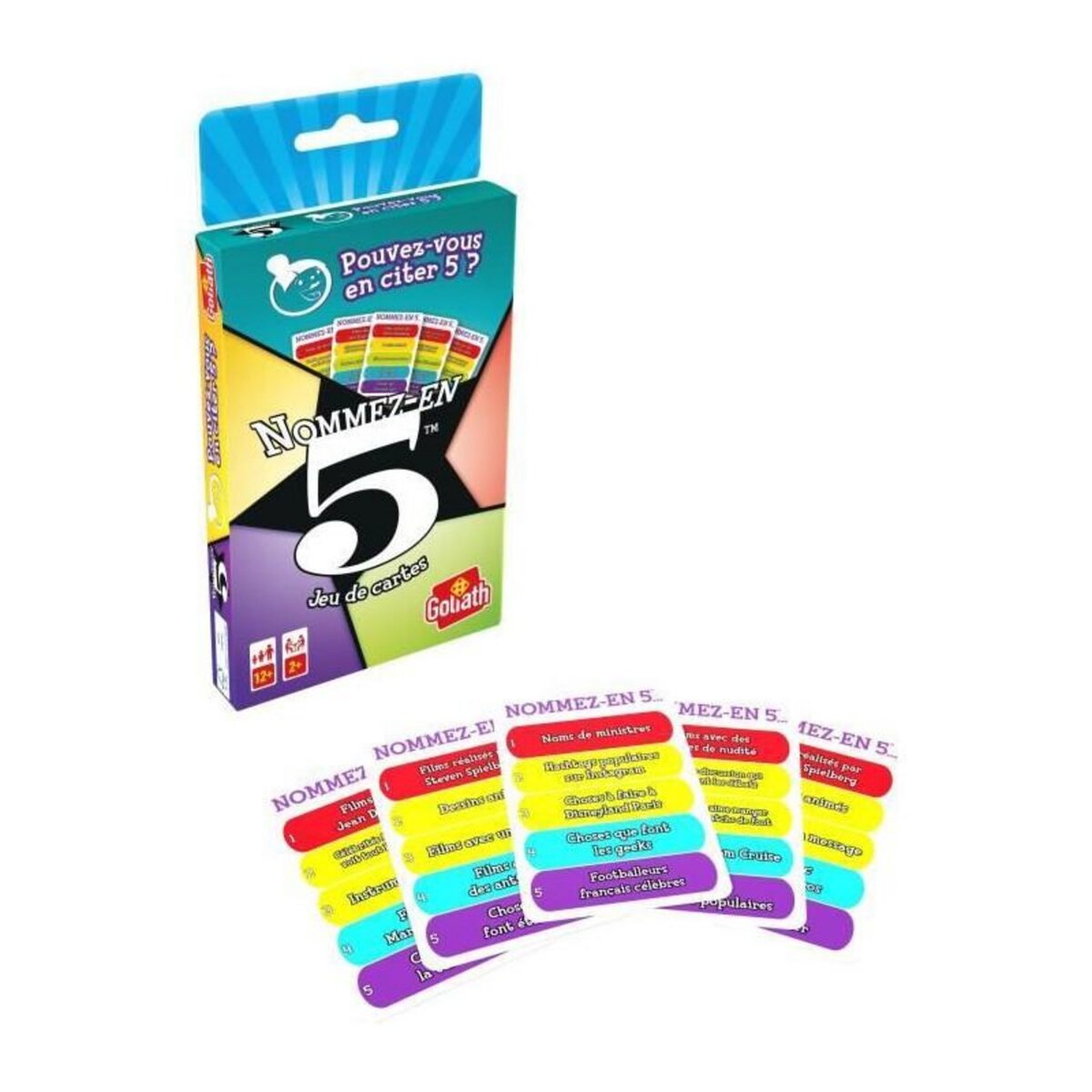GOLIATH Jeu de cartes Goliath Nommez-en 5 multicolore