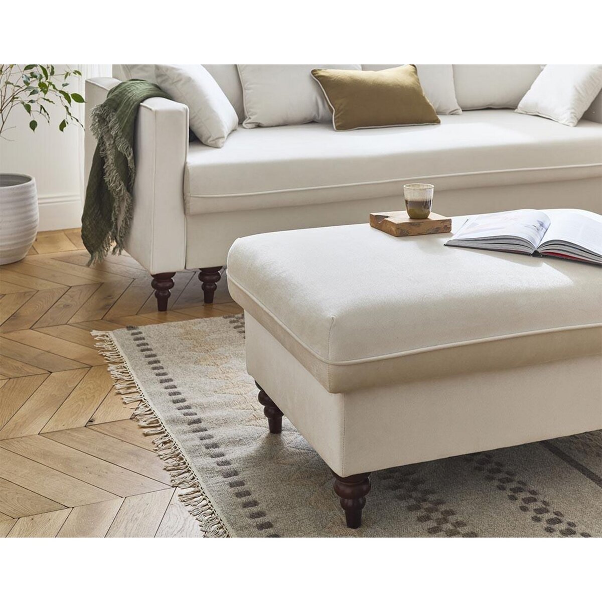 BEST MOBILIER Flamingo - canapé droit 3 places convertible en velours