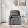 Voir la diapositive 3 : VIDAXL Fauteuil de massage inclinable Gris fonce Tissu