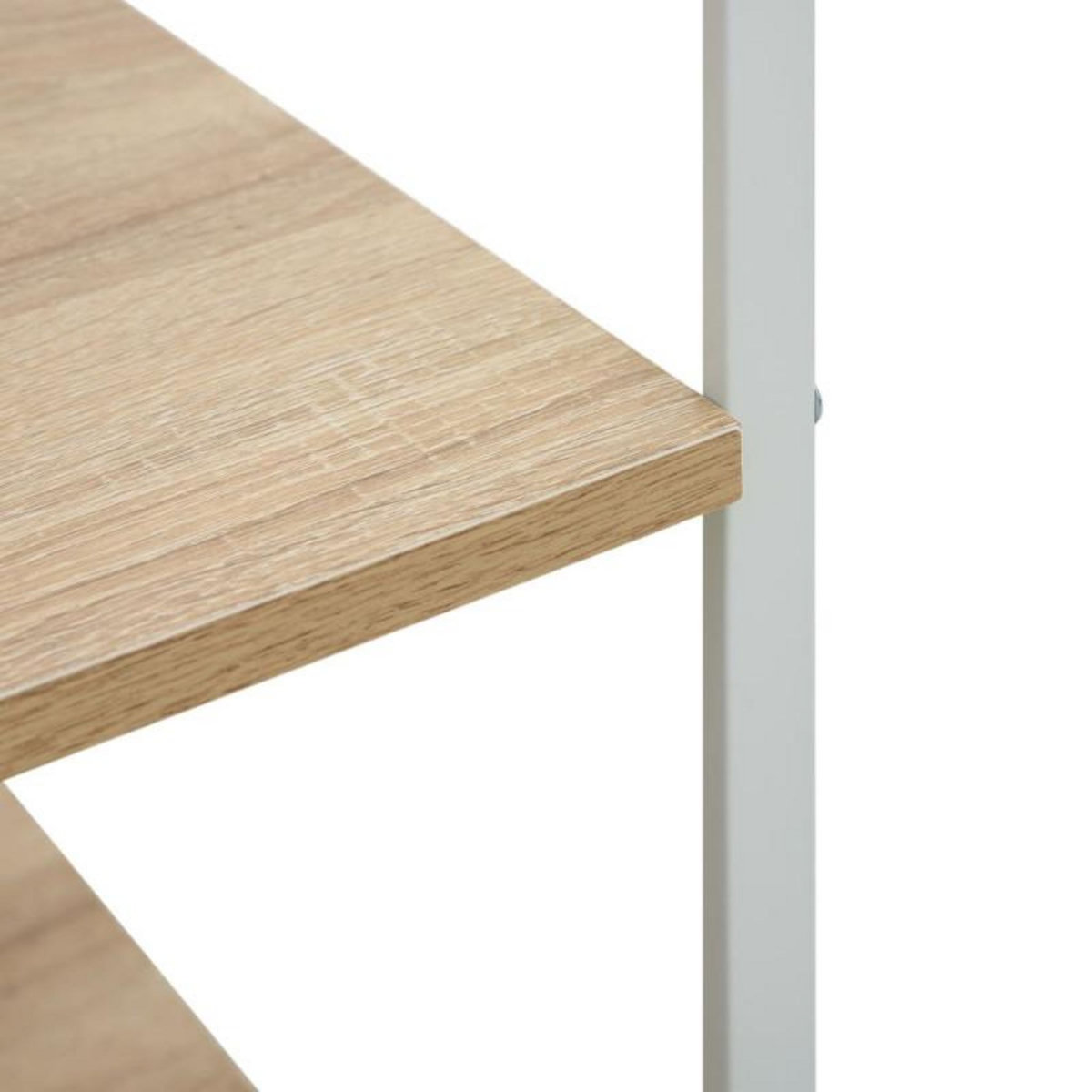VIDAXL Armoire à micro ondes Blanc et chêne 60x39,6x123 cm