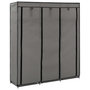 Voir la diapositive 1 : VIDAXL Armoire avec compartiments et barres Gris 150x45x175 cm Tissu