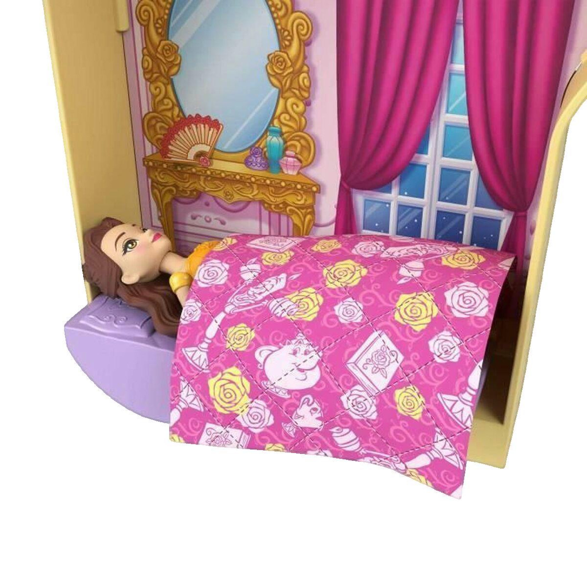 Voir la diapositive 2 : MATTEL Maison de poupée Mattel La Belle et la Bête colorée