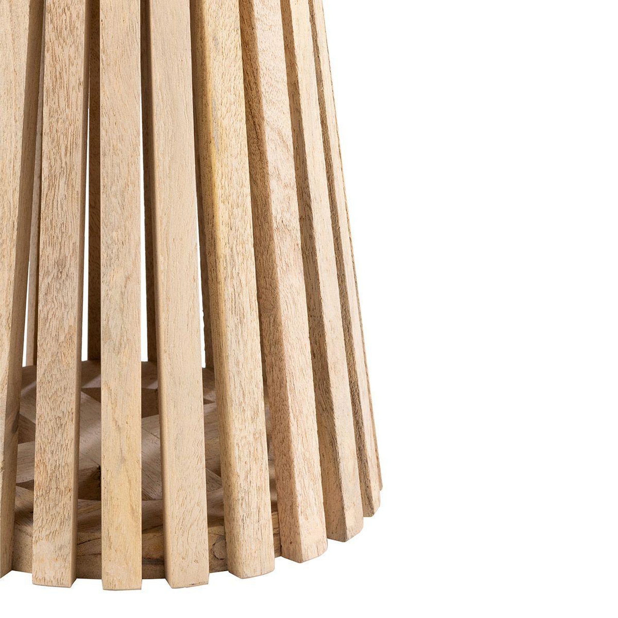 Voir la diapositive 3 : J-LINE Table d'appoint design en bois  vincent  40cm naturel