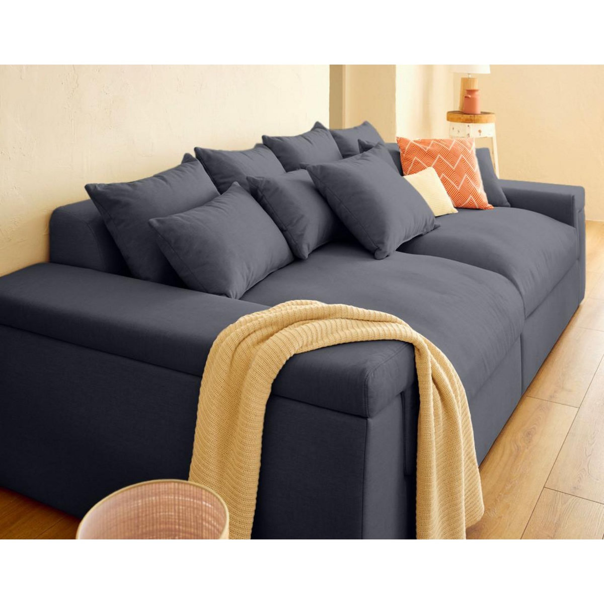 LISA DESIGN Sergio - canapé 4 places - assise profonde - en tissu