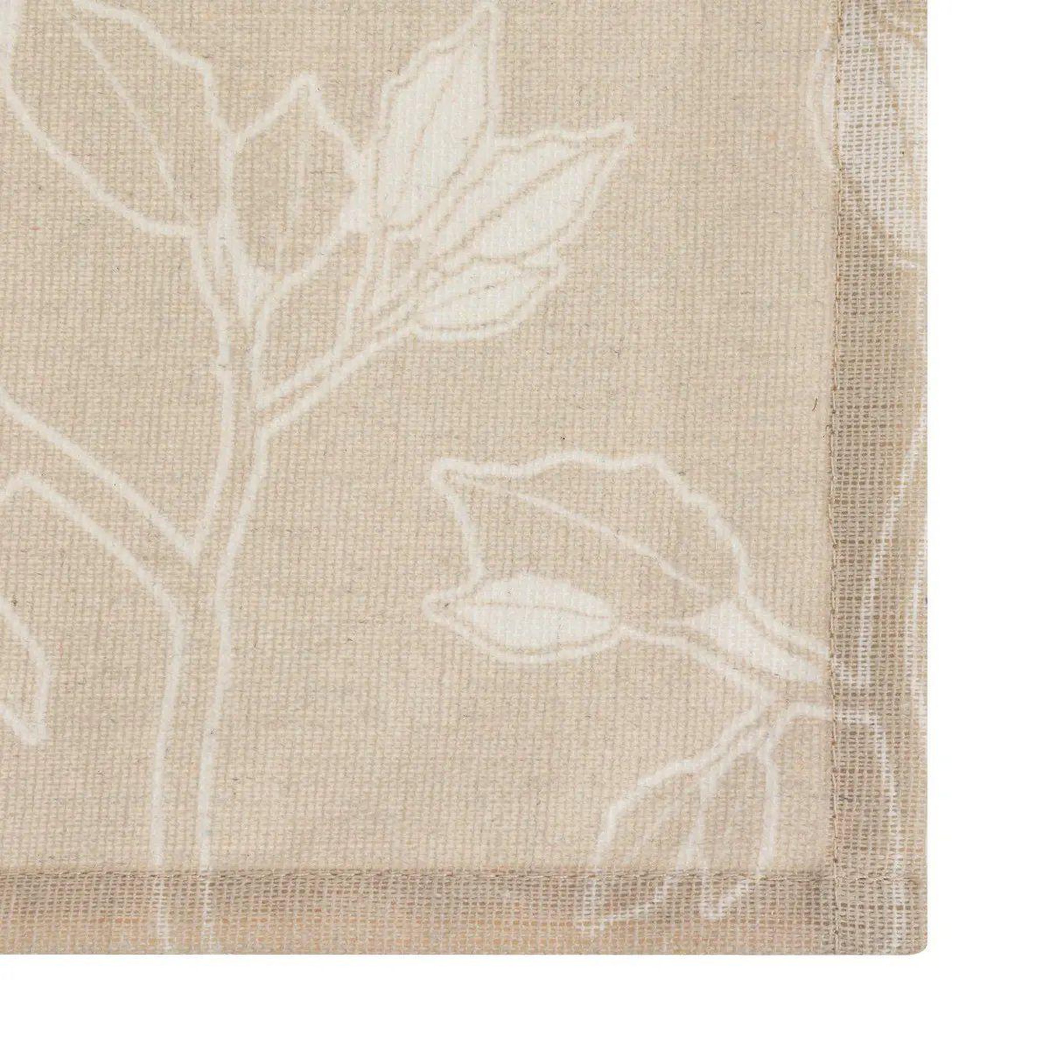 Voir la diapositive 2 : SECRET DE GOURMET Set de table design  fleurs  30x45cm beige