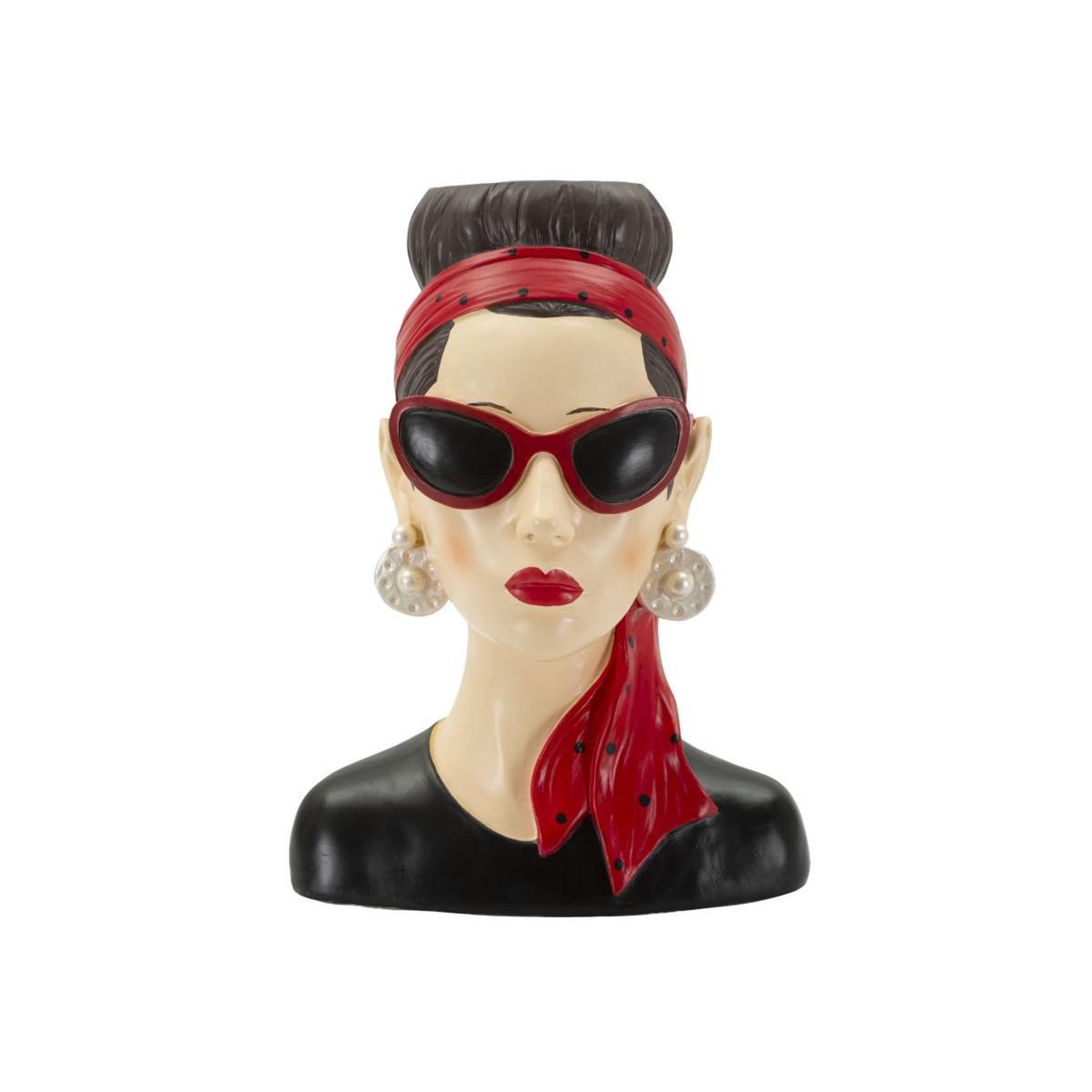 Voir la diapositive 2 : Paris Prix Vase déco femme  hollywood  27cm multicolore
