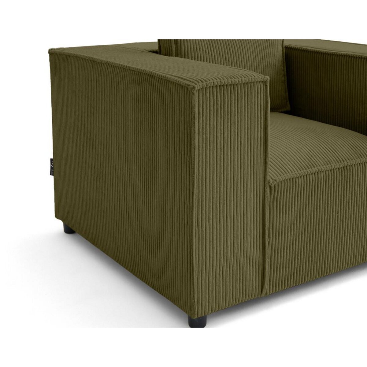 LISA DESIGN Stella - fauteuil en velours côtelé